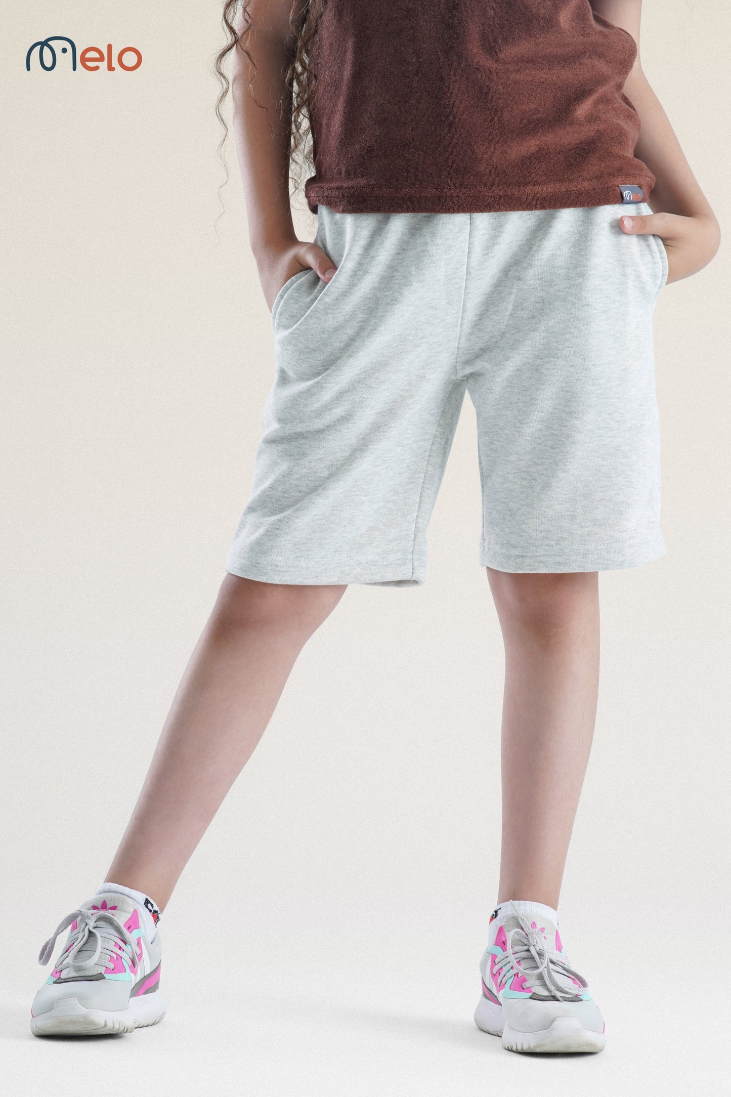 light grey short