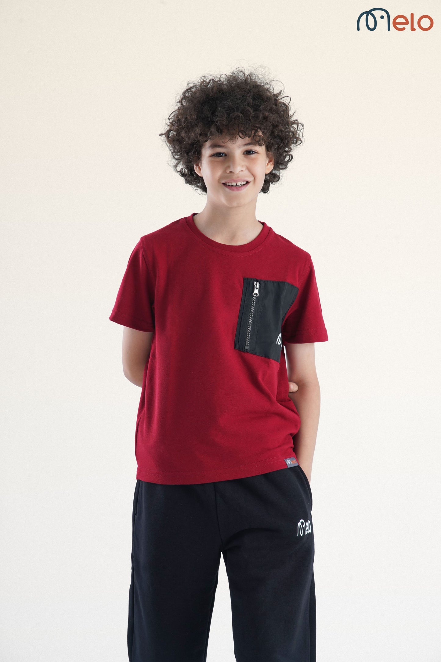 Zip It T-shirt – Dark Red