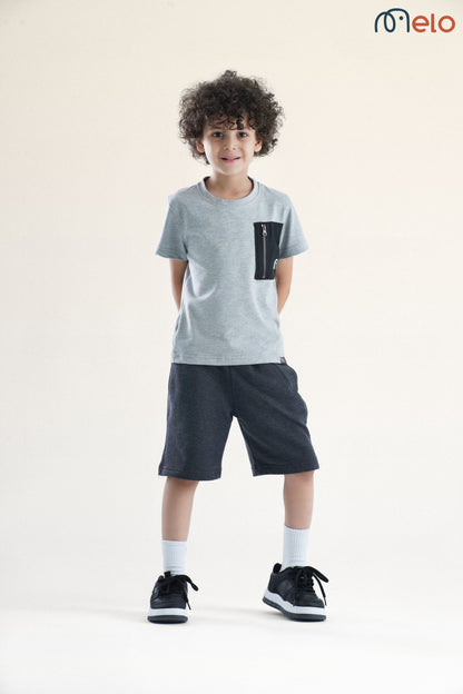 Zip It t-shirt – Ash