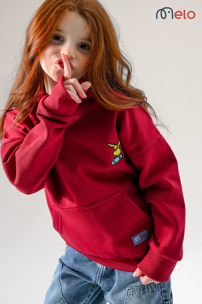 Funky duck - unisex dark red